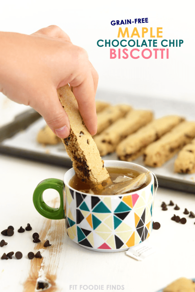 Grain-Free Maple Chocolate Chip Biscotti + More Healthy Fall Treats #glutenfree #dairyfree #grainfree #paleo