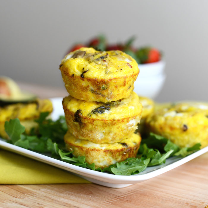 Asparagus and Shiitaki Mushroom Frittatas