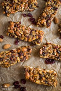 Cranberry Pumpkin Almond Granola Bars.