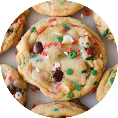 Confetti Cake Batter Chocolate Chip Cookies