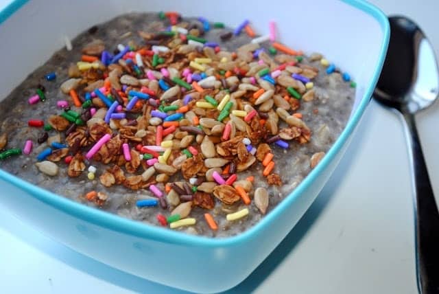 <strong>Chia Oatmeal with Sprinkles on Top</strong>