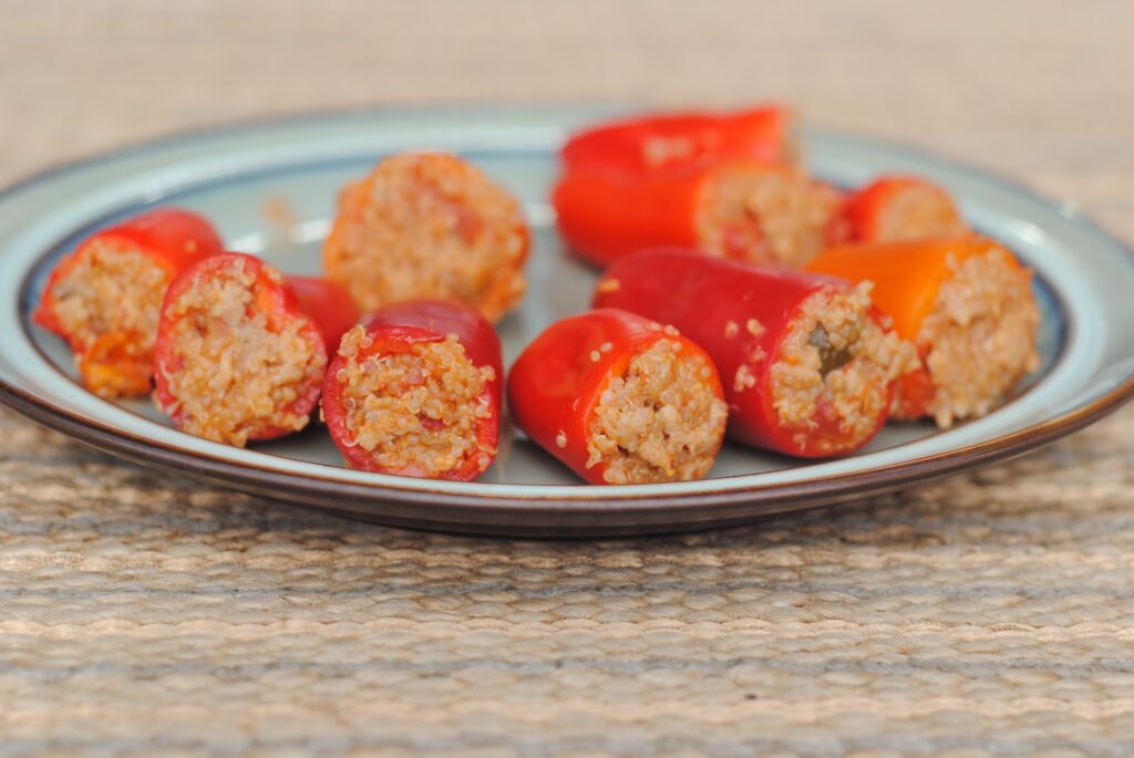 Stuffed Mini Bell Peppers: 2 Way