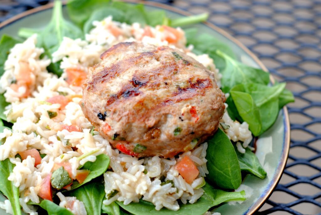 Cilantro Chili Turkey Burgers