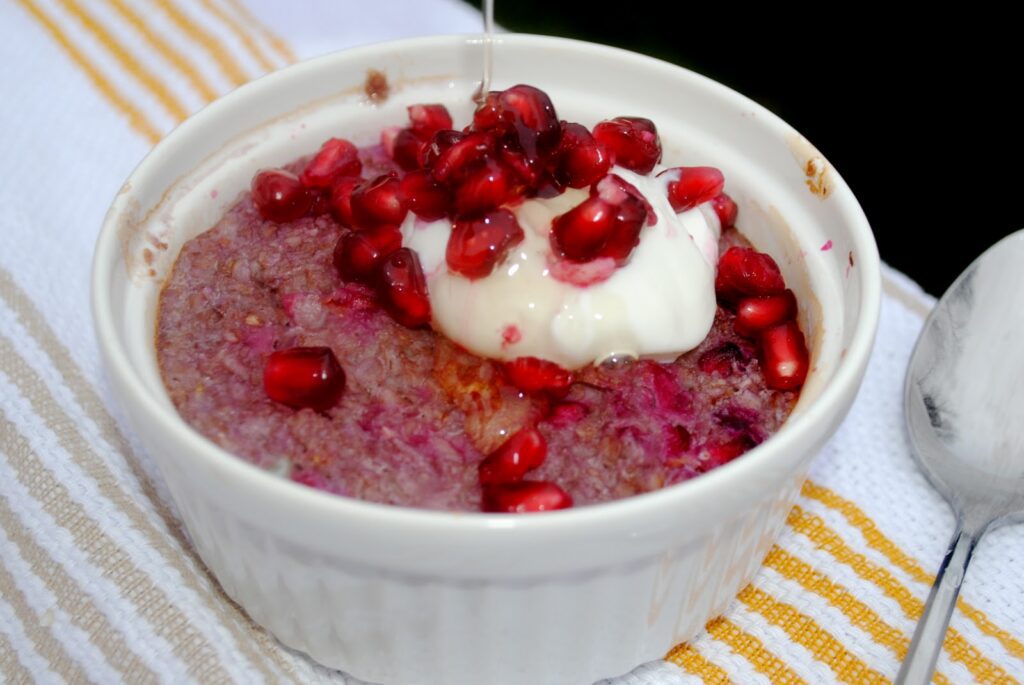 Pomegranate Baked Oatmeal