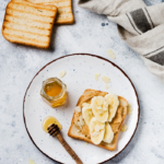 banana peanut butter toast