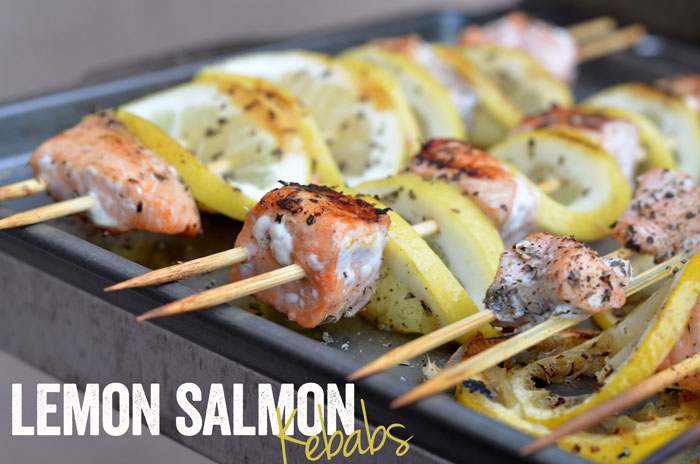 Lemon Salmon Kebabs