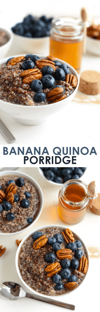 Mix up your breakfast and make this delicious banana quinoa porridge for a vegan, gluten-free option that will keep you full all morning!