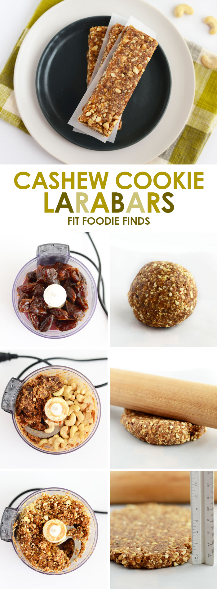 With just 3 simple ingredients you can make these Copycat Cashew Cookie Larabars that are grain-free, refined-sugar free, vegan, and paleo-friendly.