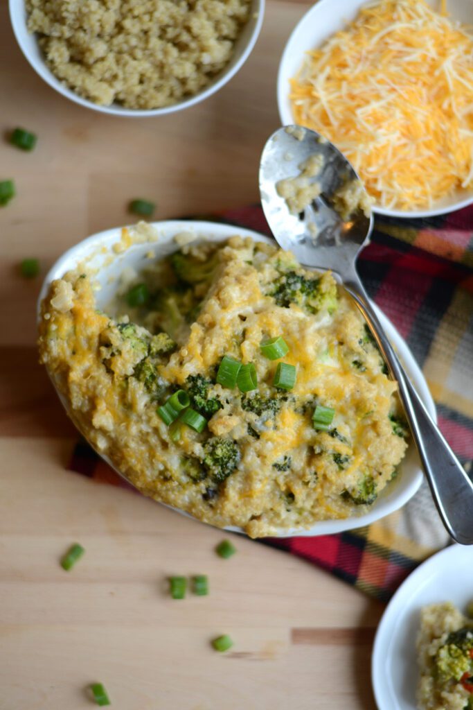 broccoli cauliflower quinoa casserole