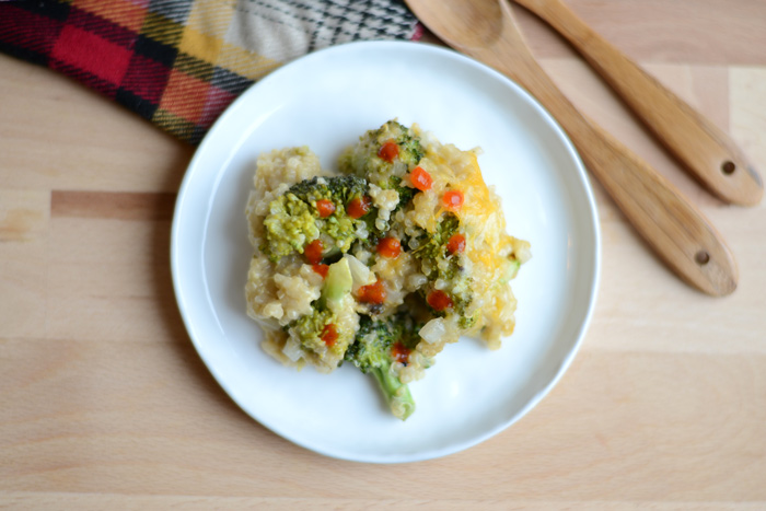 broccoli cauliflower quinoa casserole