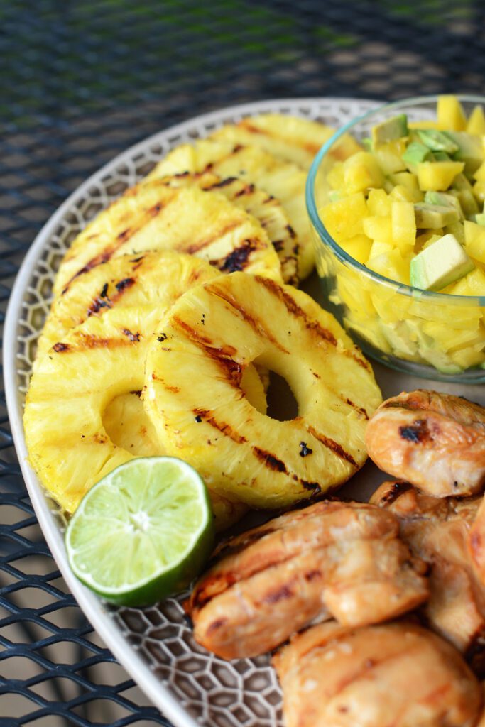 Tropical Teriyaki Chicken Breast with Grilled Pineapple, made with Gold n' Plump Chicken. Pure summer bliss. #healthy