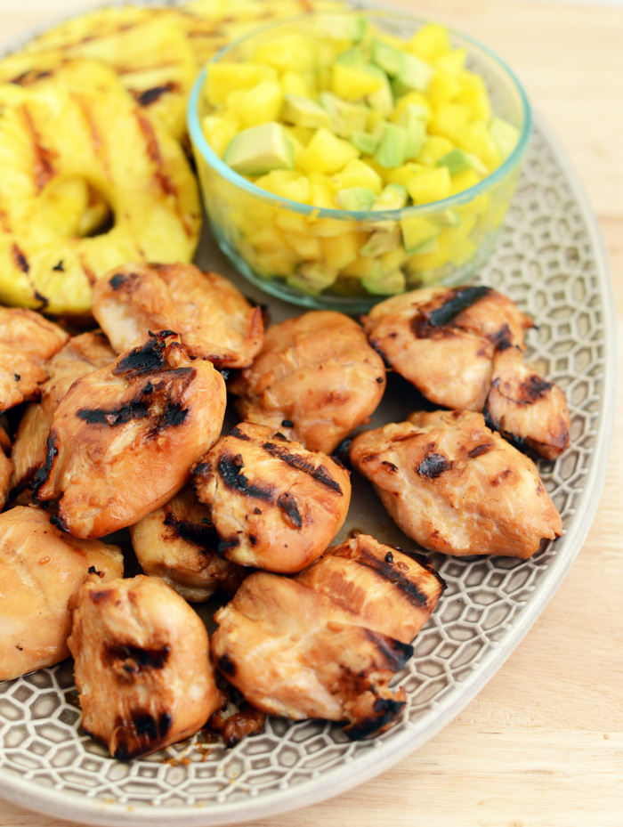 Tropical Teriyaki Chicken Breast with Grilled Pineapple, made with Gold n' Plump Chicken. Pure summer bliss. #healthy