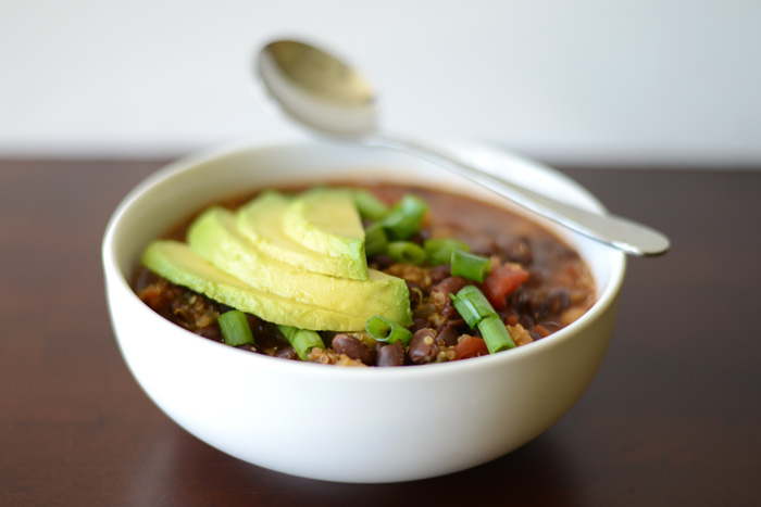 Black Bean and Quinoa Chili