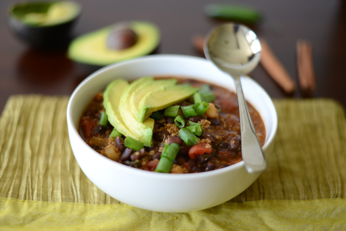 Black Bean and Quinoa Chili