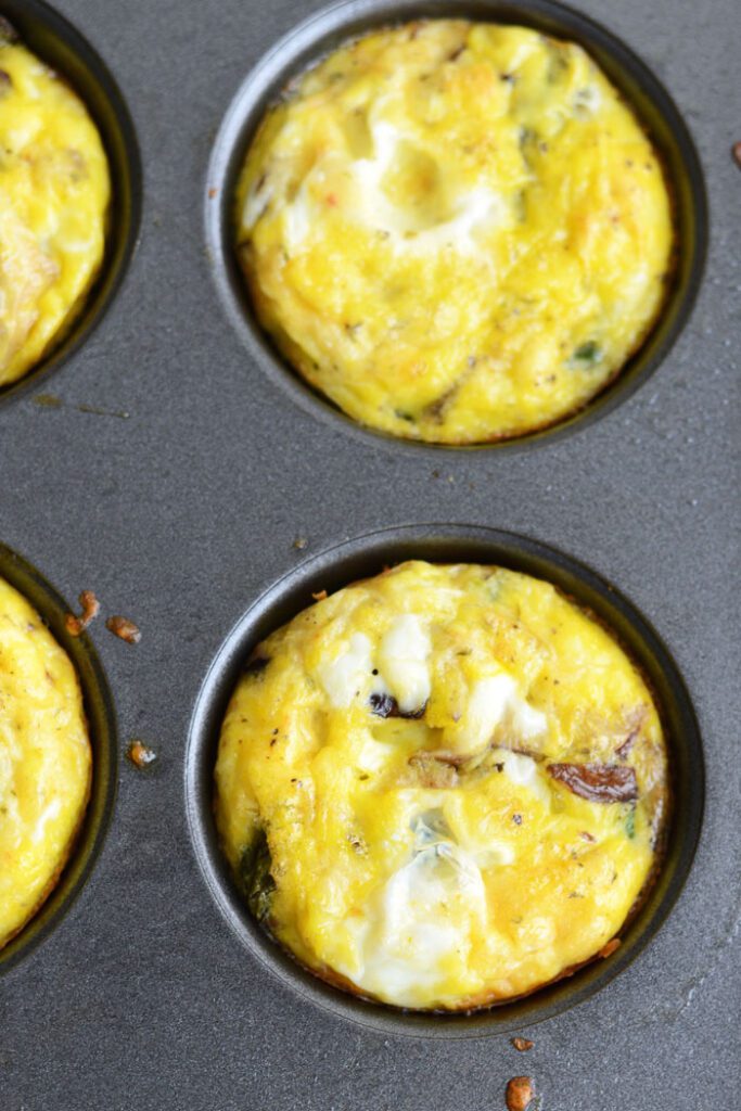 Asparagus and Shiitaki Mushroom Frittatas #GlutenFree