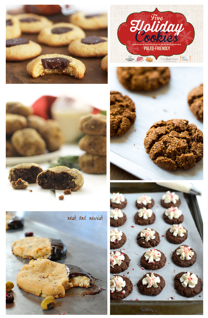 Healthy Holiday Cookie Recipes - glute-free, dairy-free, refined sugar fre, and paleo-friendly!