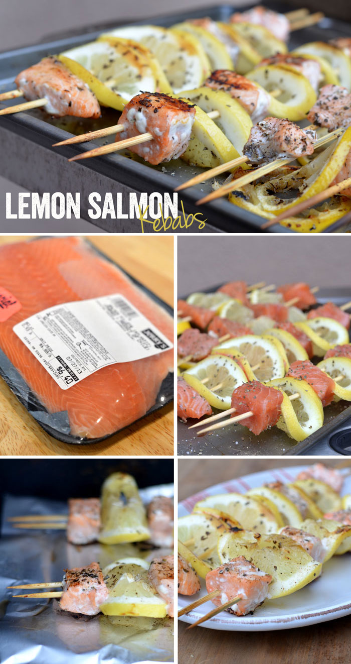 Lemon Salmon Kebabs via FitFoodieFinds.com #glutenfree #paleo