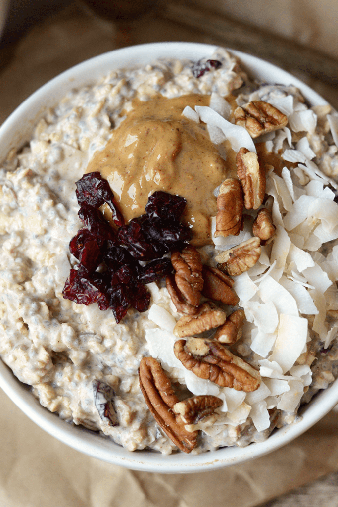 Breakfast doesn't get much better than Cranberry Pecan Overnight Oats. They're packed with protein and whole grains not to mention DELISH.