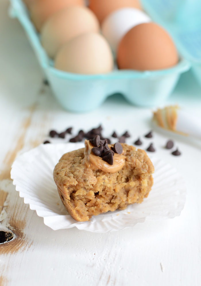 Single-Serve Peanut Butter Muffin 2 Ways #glutenfree #vegan #recipe