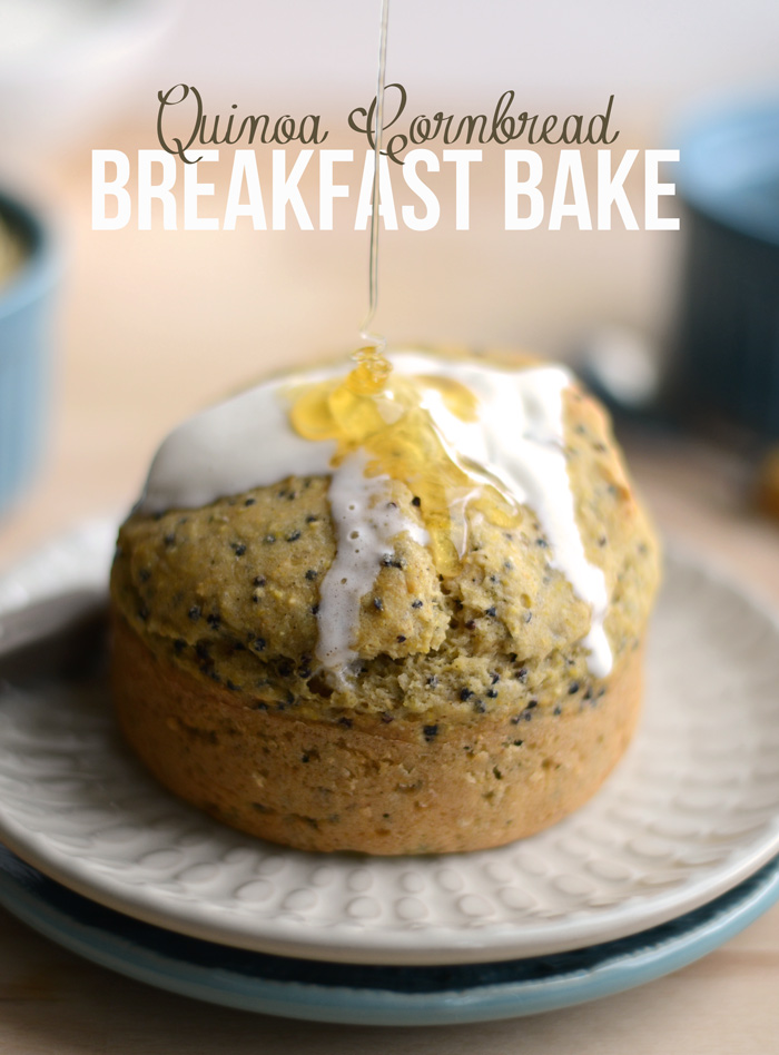 Quinoa Cornbread Breakfast Bake #glutenfree