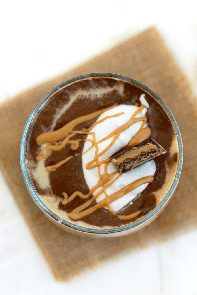 Healthy Peanut Butter Cup Smoothie - high protein and dairy-free!