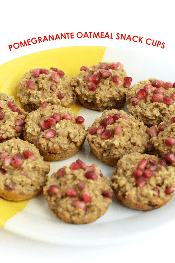 Pomegranate Oatmeal Snack Cups