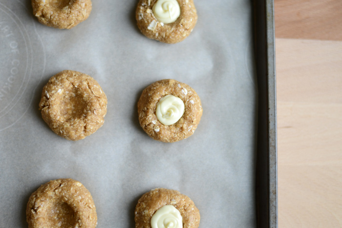 White Chocolate Protein Thumbprints