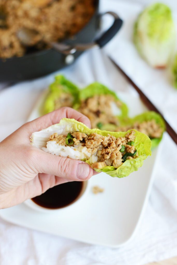 Copycat PF Chang's Chicken Lettuce Wraps #GlutenFree