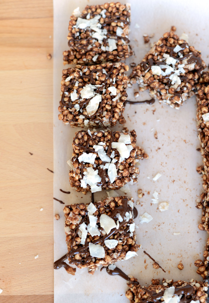 Coconut Chocolate Peanut Butter Snack Bars