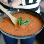 Homemade [Clean Eating] Roasted Tomato Basil Marinara Sauce