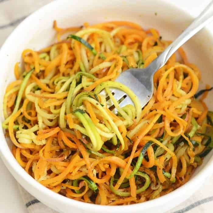 Roasted, Easy, Herby Spiralized Vegetables + 13 More Spiralized Recipes!