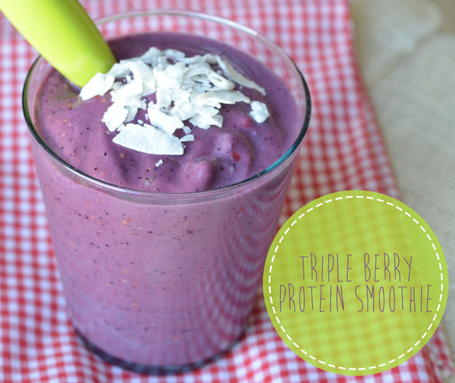 Triple Berry Protein Smoothie