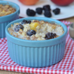 Slow Cooked Nectarine Oatmeal