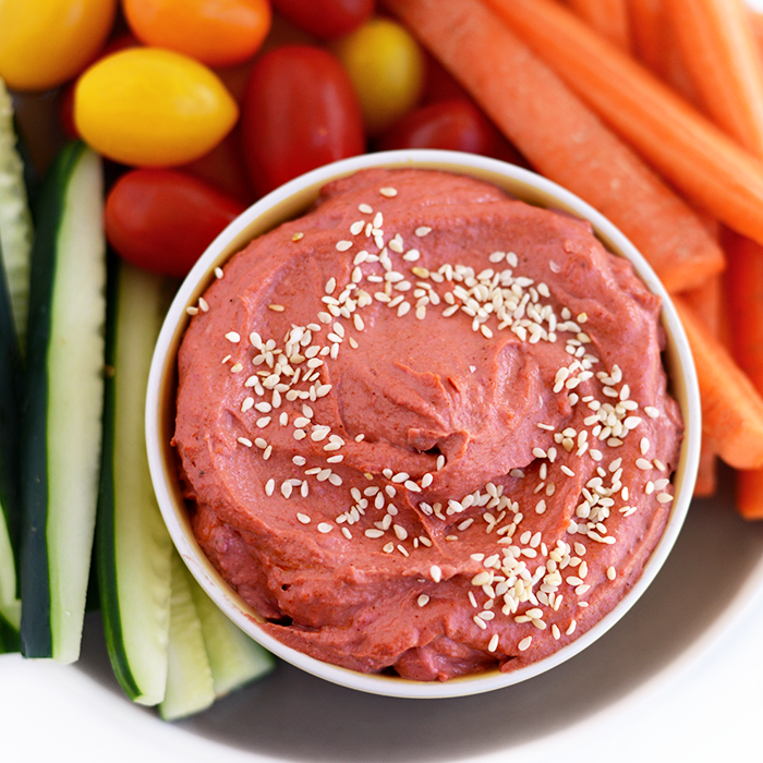 Beet Root pink Tahini sauce