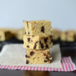 Healthier Chocolate Chip Blondies (Gluten-Free)