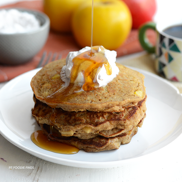 Gluten-Free Apple Cinnamon Oat Pancakes