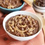 Brownie Batter Peanut Butter Swirl Oatmeal