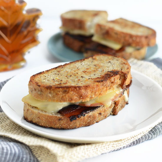 Muenster Apple and Maple Bourbon Bacon Grilled Cheese