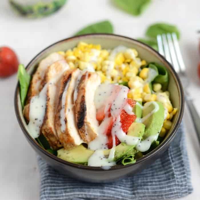 Leftover BBQ Chicken Salad