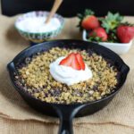 Strawberry Peach Quinoa Crumble with Coconut Whipped Cream