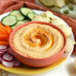 Homemade Roasted Red Pepper Hummus