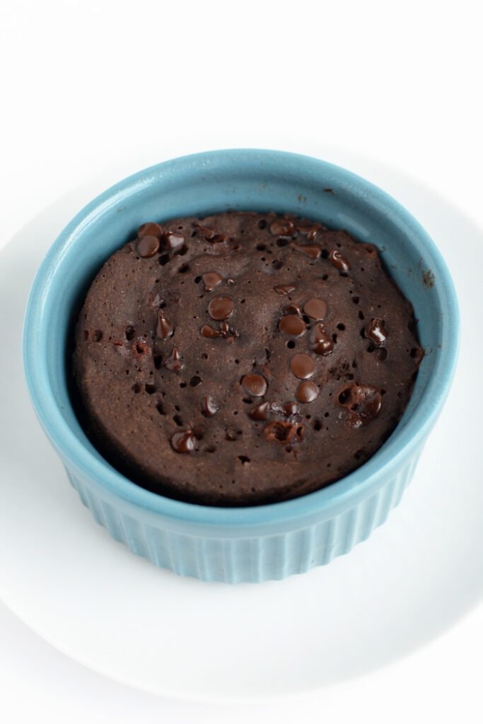 Healthy Chocolate Cherry Mug Cake