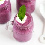 Three-Ingredient Blueberry Mint Frozen Yogurt + 1 Year Reflection