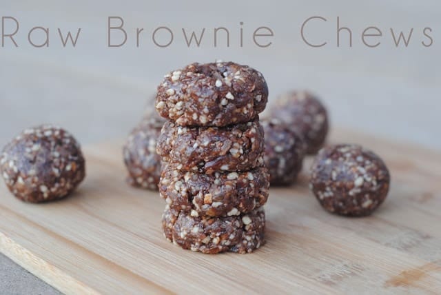 Raw Brownie Chews