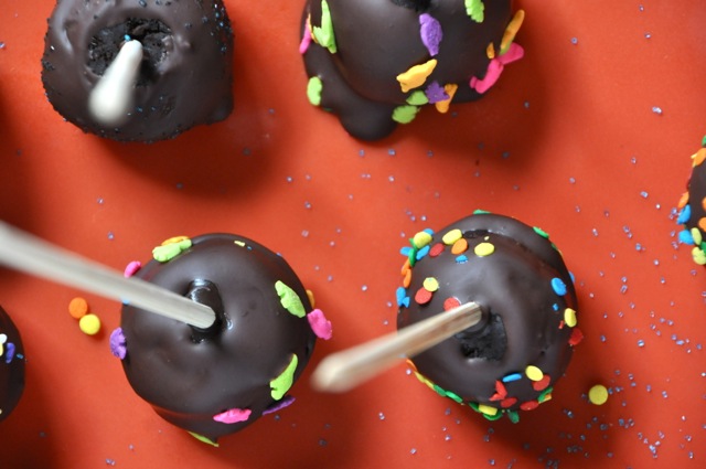 Vegan Black Bean Brownie Pops