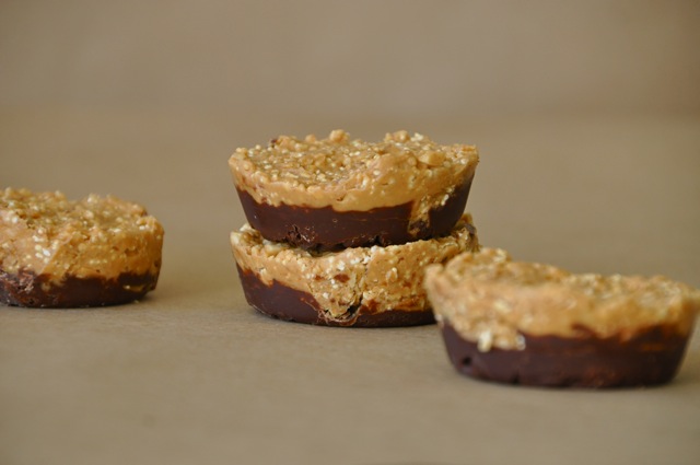 Popped Amaranth Peanut Butter Cups