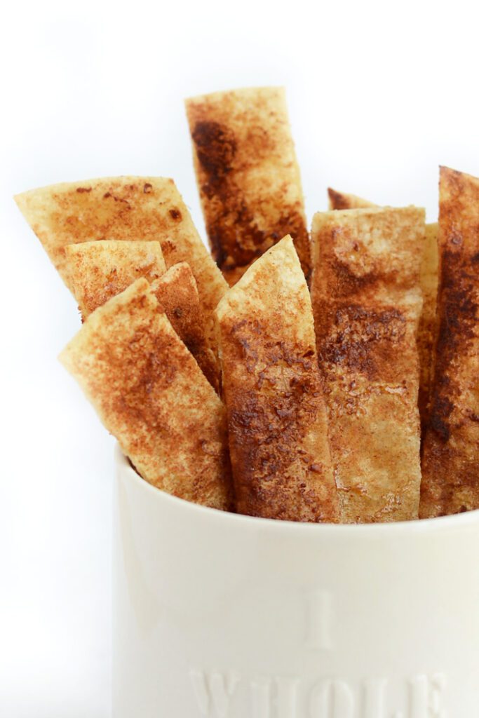 Cinnamon Sugar Crunchy Munchies- a delicious 120 calorie gluten-free snack!