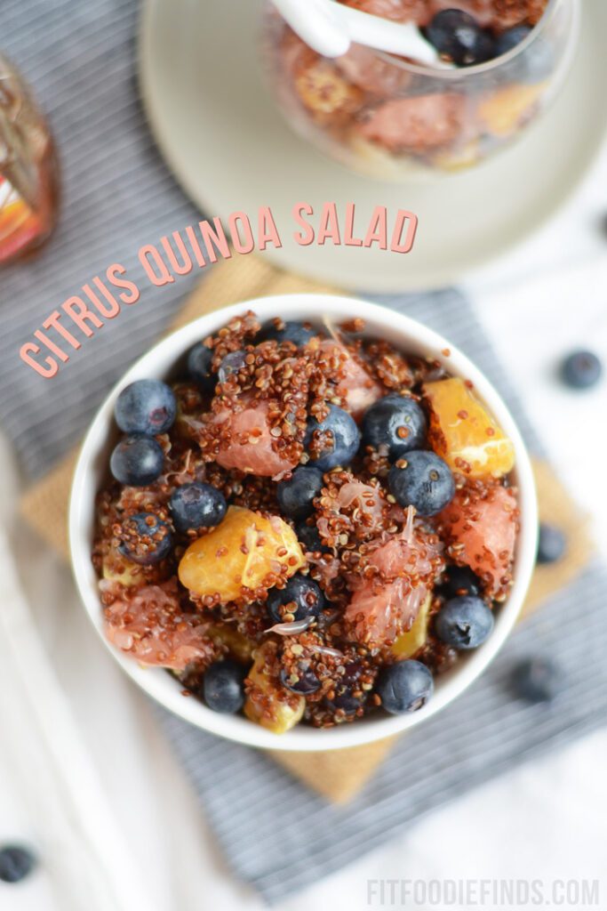 Citrus Quinoa Salad- the perfect dish to bring to a BBQ to share! #glutenfree