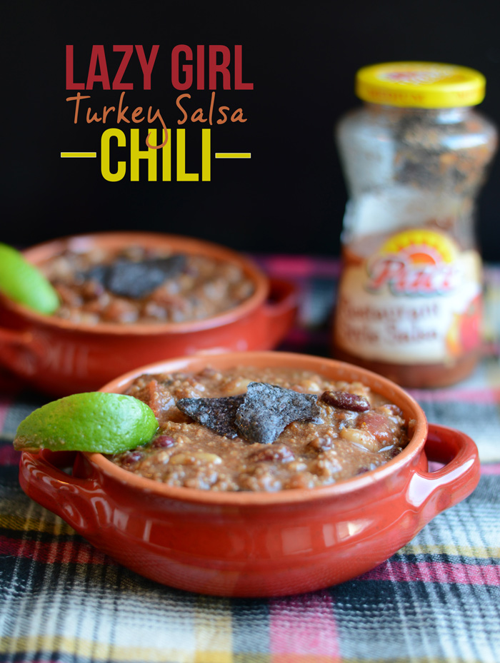 Don't have a lot of time? Get lazy with this Lazy Girl Turkey Salsa Chili and have a healthy dinner ready in a flash!