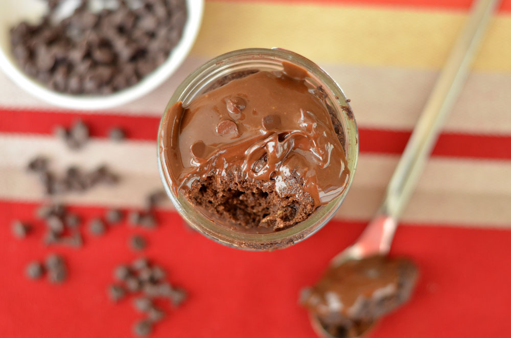 Single-Serve Microwave Chocolate Cake Muffin